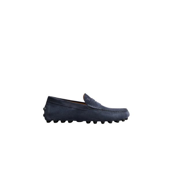 TOD'S Mocassins à picots XXL daim bleu marine