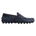 Mocassins à picots XXL daim bleu marine