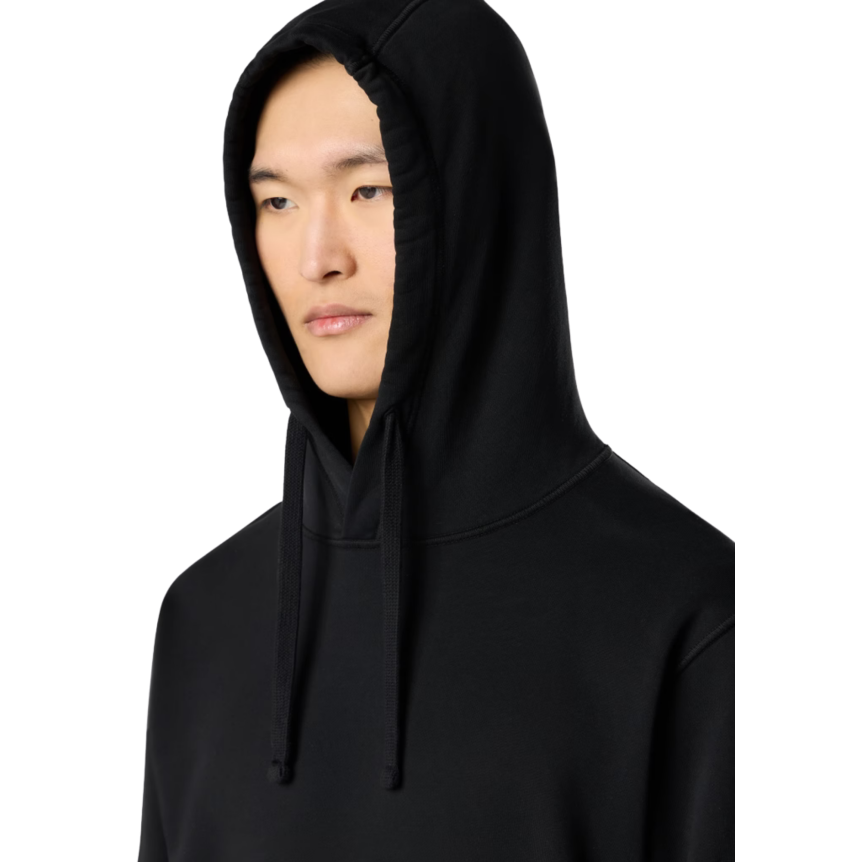 Sweat-shirt à capuche STONE ISLAND coton molletonné noir