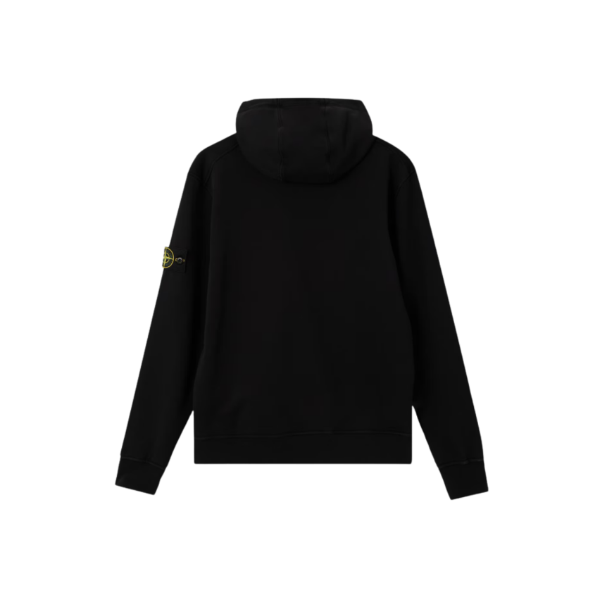 Sweat-shirt STONE ISLAND col rond coton noir  imprimé « Outline Compass » boussole dos blanc