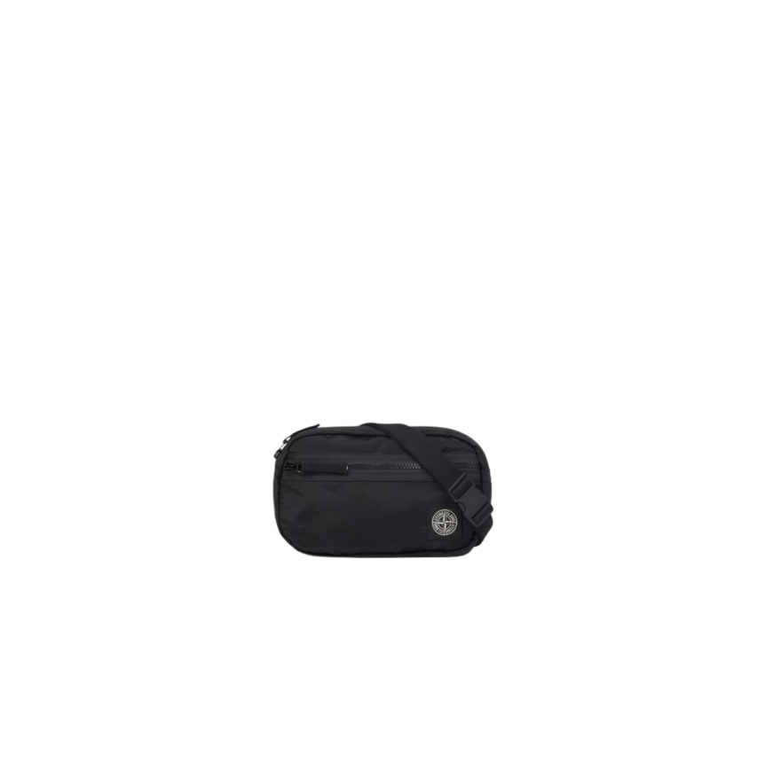 Sac banane STONE ISLAND nylon noir sangle ajustable