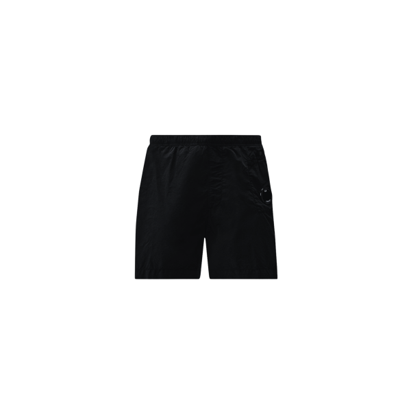 Short de bain CP COMPANY flatt nylon noir lentille