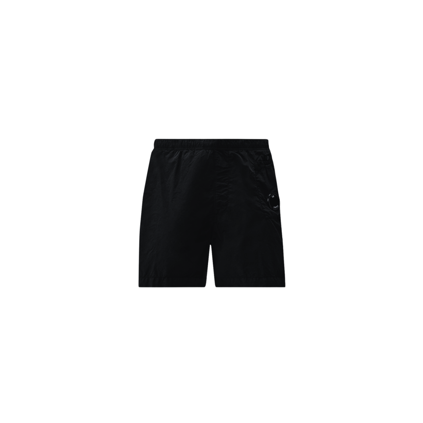 Short de bain CP COMPANY flatt nylon noir lentille