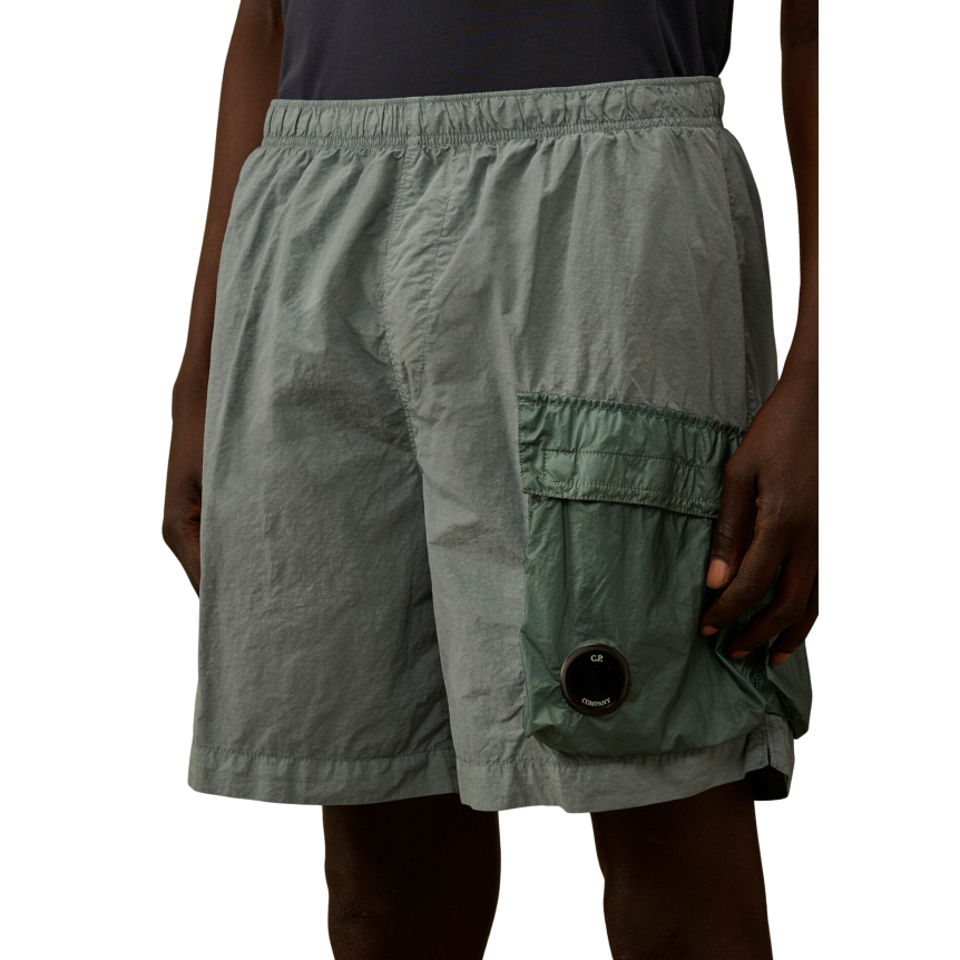 Maillot short de bain STONE ISLAND nylon bleu ciel poche cargo