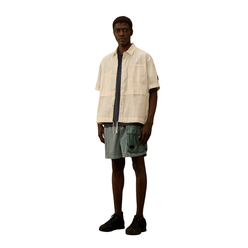 Maillot short de bain STONE ISLAND nylon bleu ciel poche cargo