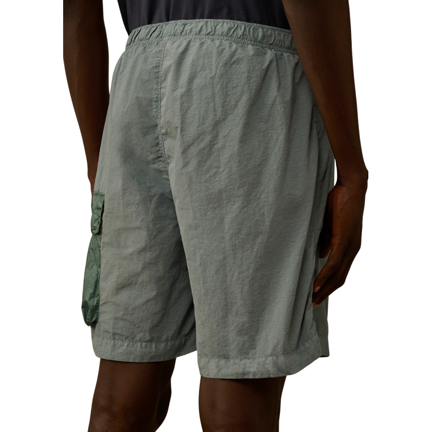 Maillot short de bain STONE ISLAND nylon bleu ciel poche cargo