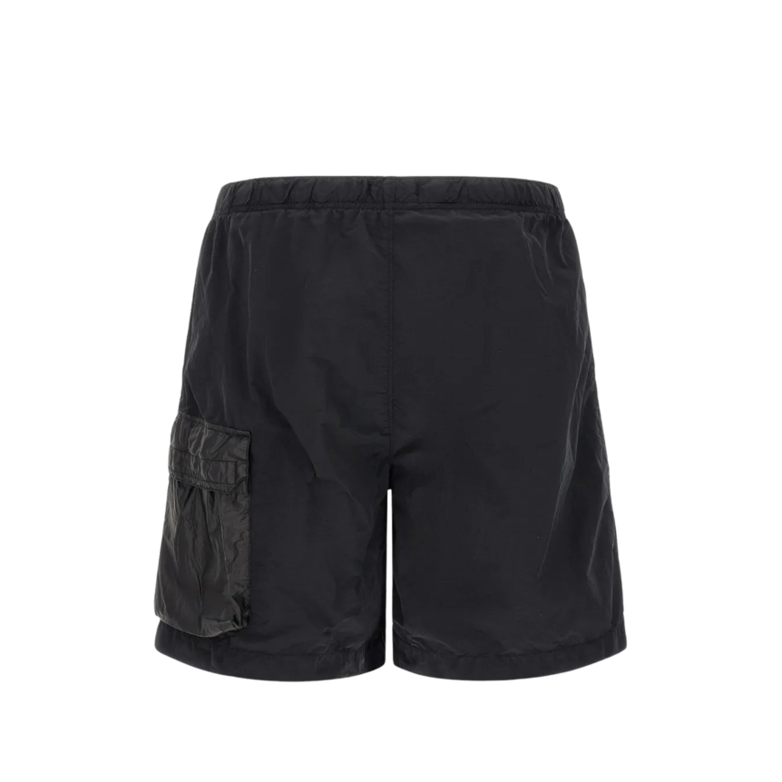 Maillot short de bain STONE ISLAND nylon noir poche cargo