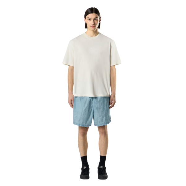 Short de bain STONE ISLAND nylon gris bleu