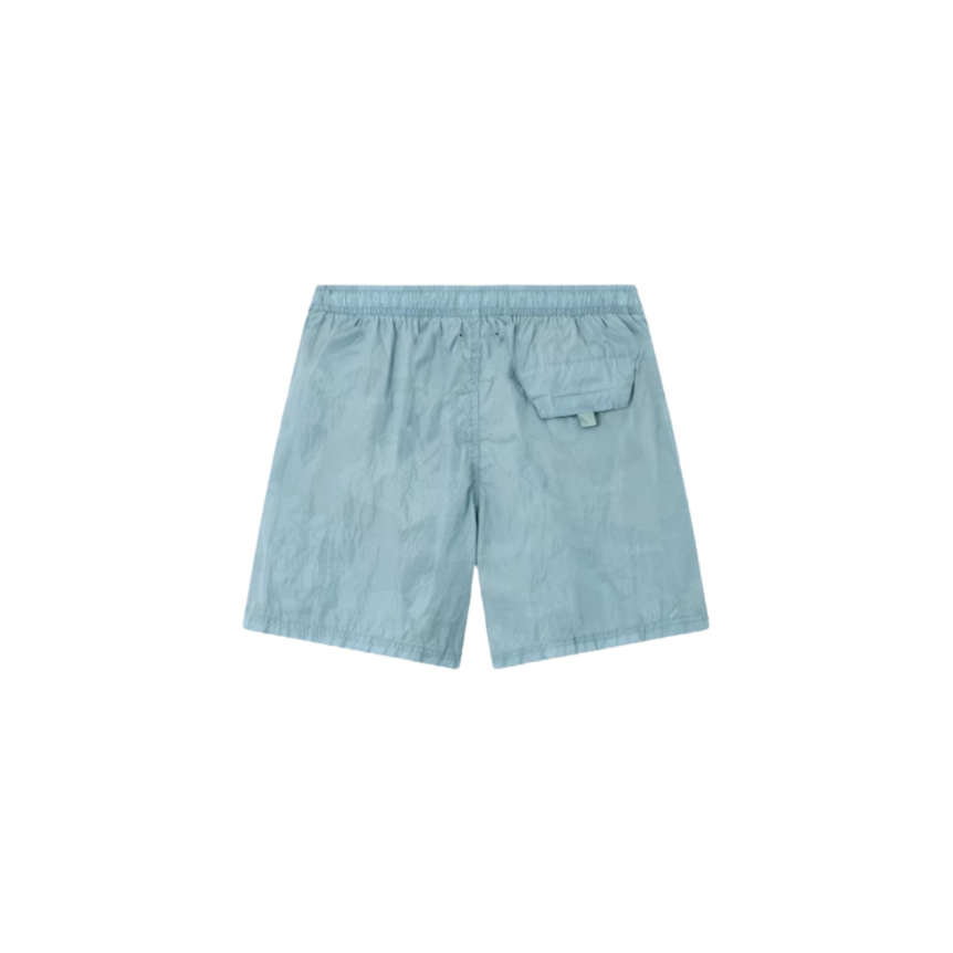 Short de bain STONE ISLAND nylon gris bleu