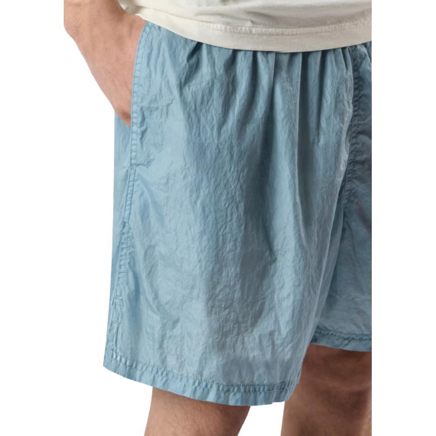 Short de bain STONE ISLAND nylon gris bleu