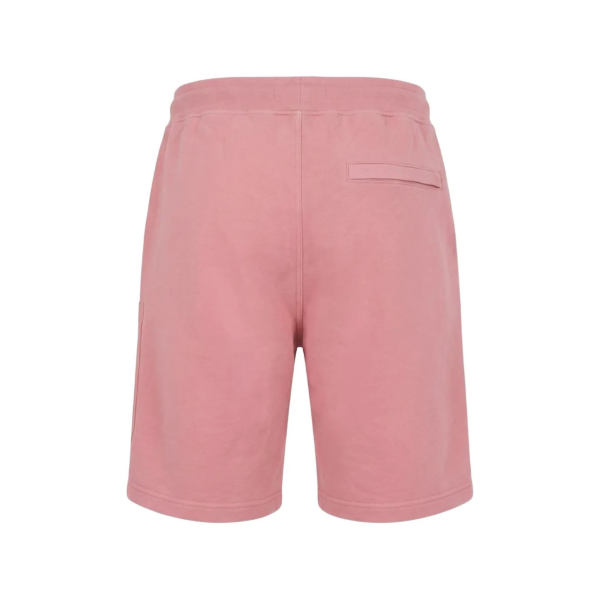 Short de jogging STONE ISLAND molleton coton bio rose poche cargo