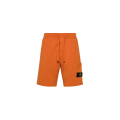 Short cargo coton orange papaye poches cordon taille élastique