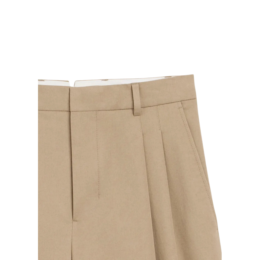 Bermuda à pinces AMI Paris coton beige