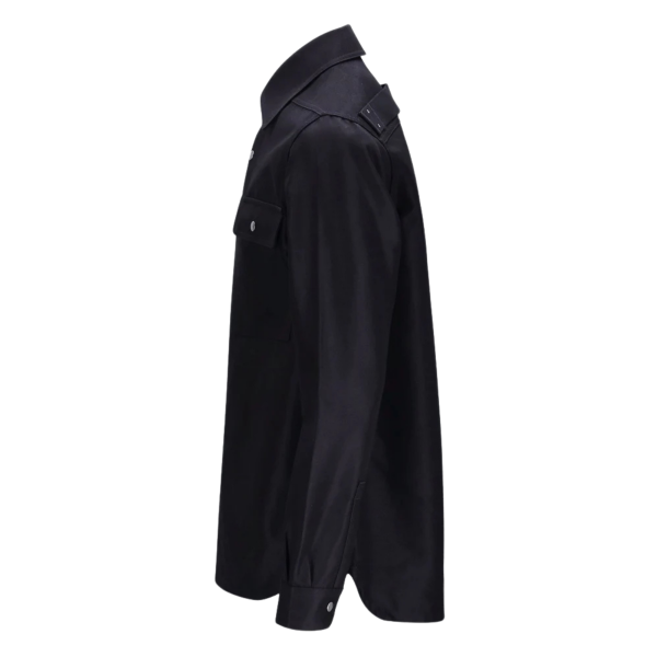 Sur Chemise bouton pression Rick Owens SS26 Temple coton Cordura noir sangles