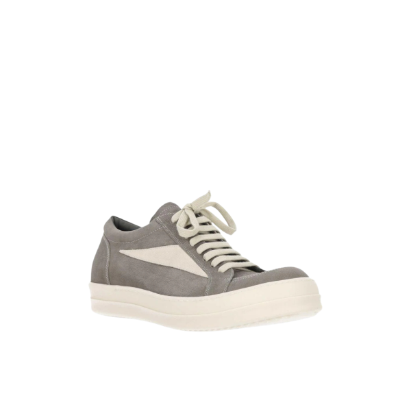 Basket Sneaker Vintage RICK OWENS SS26 Temple cuir vachette pleine fleur et daim gris
