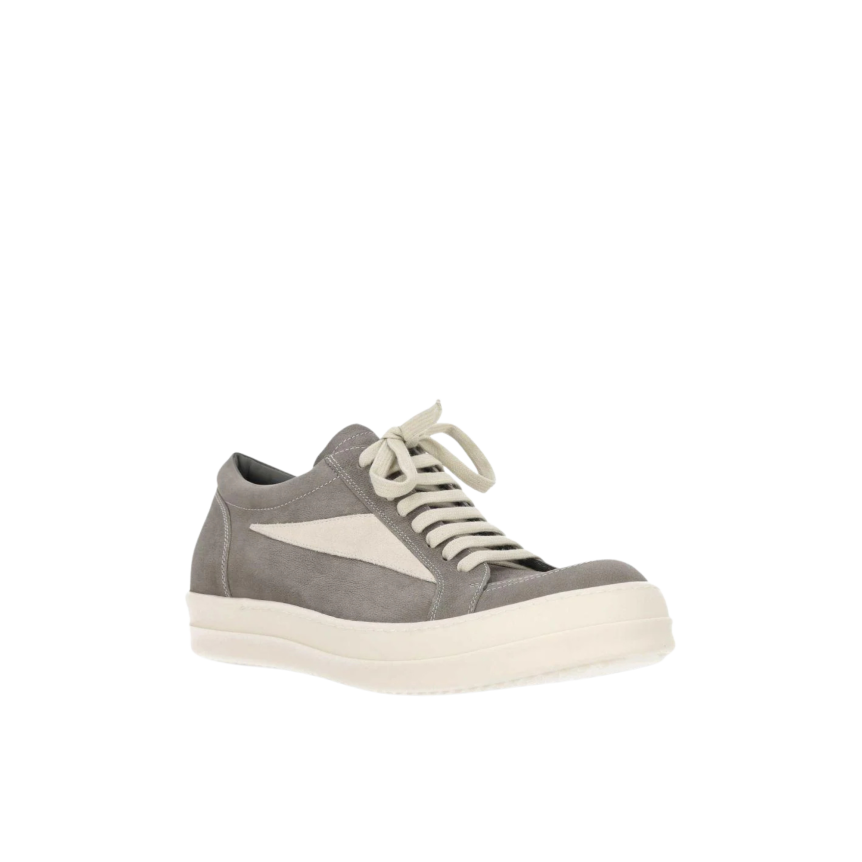 Basket Sneaker Vintage RICK OWENS SS26 Temple cuir vachette pleine fleur et daim gris