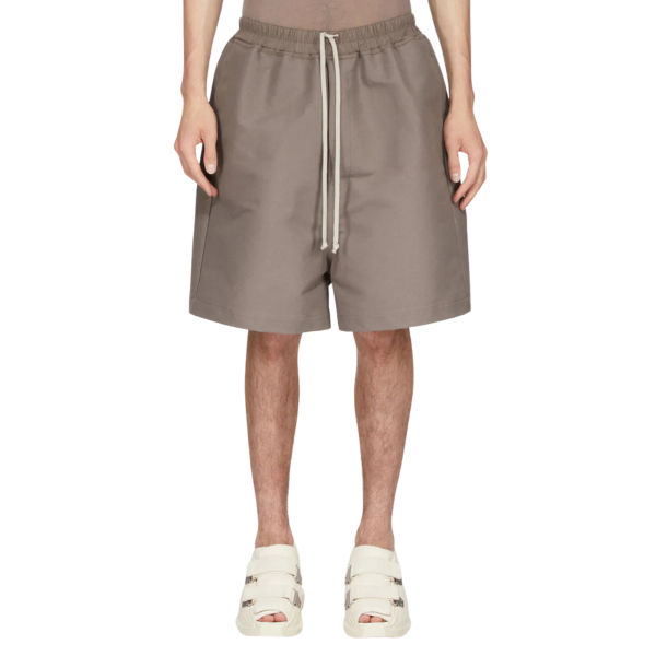 Short Boxer RICK OWENS SS26 Temple Faun coton gris marron