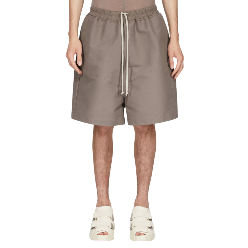 Short Boxer RICK OWENS SS26 Temple Faun coton gris marron