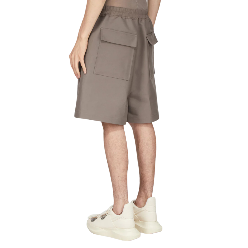 Short Boxer RICK OWENS SS26 Temple Faun coton gris marron
