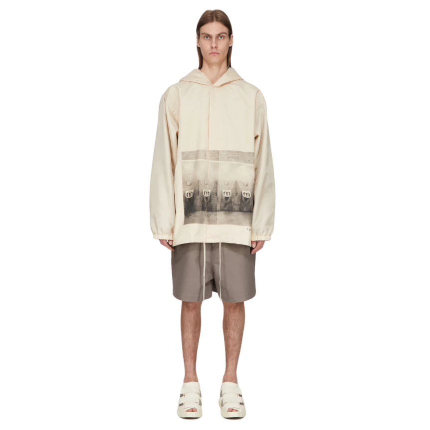 Short Boxer RICK OWENS SS26 Temple Faun coton gris marron
