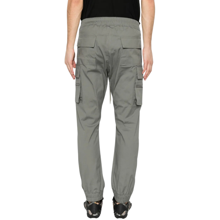 Pantalon Mastodon RICK OWENS SS26 Temple coton vert gris taille bas élastique