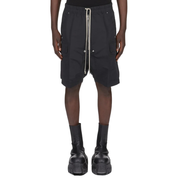 Short cargobela RICK OWENS SS26 Temple polyester technique noir