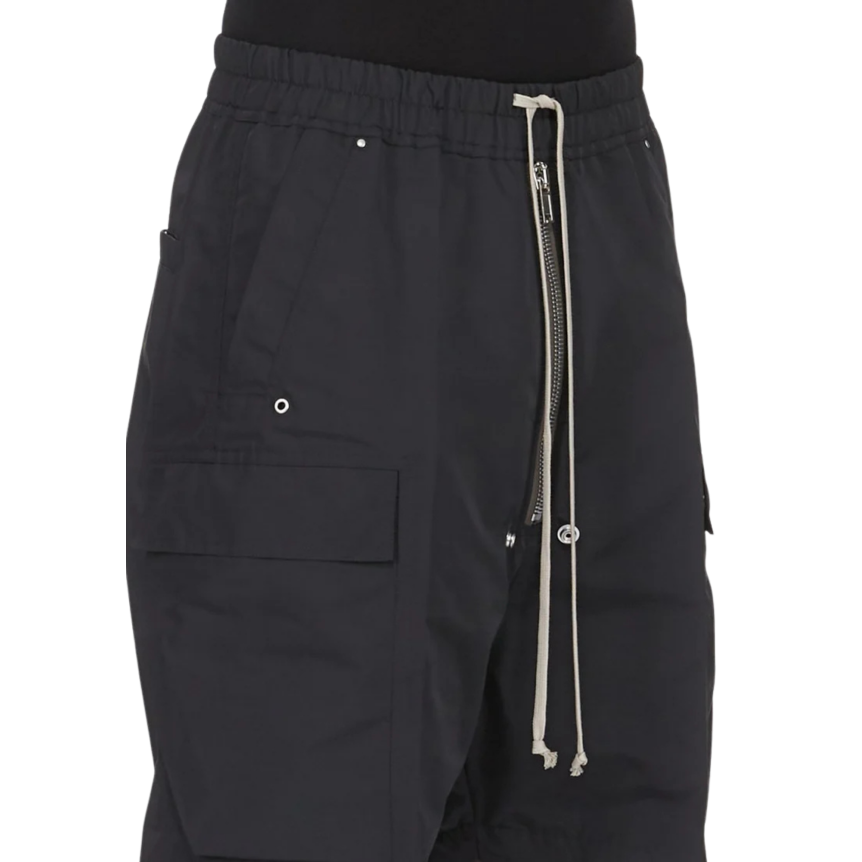 Short cargobela RICK OWENS SS26 Temple polyester technique noir