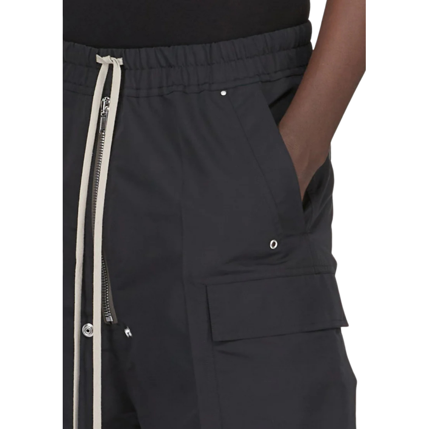 Short cargobela RICK OWENS SS26 Temple polyester technique noir