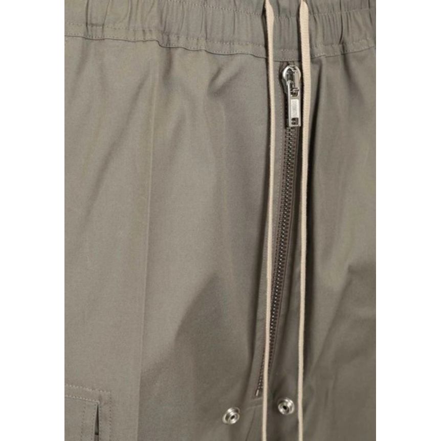 Short cargobela RICK OWENS SS26 Temple polyester technique gris vert