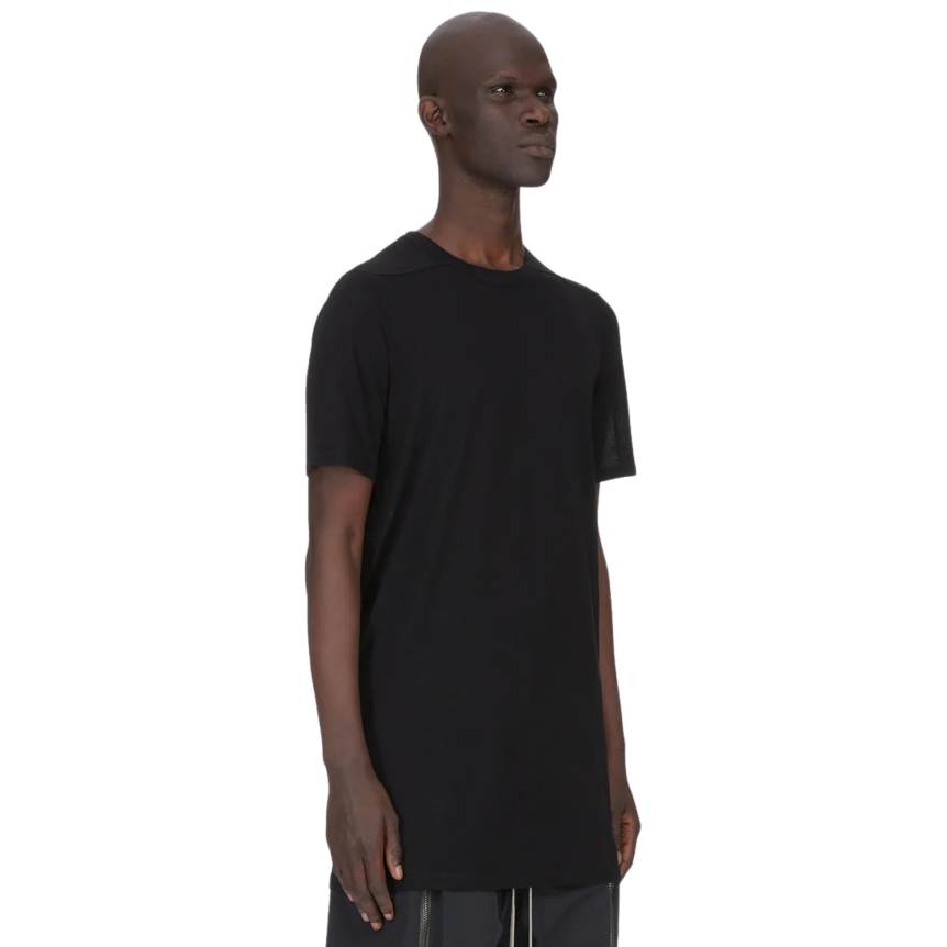 T-shirt long Level T RICK OWENS SS26 Temple viscose soie noir