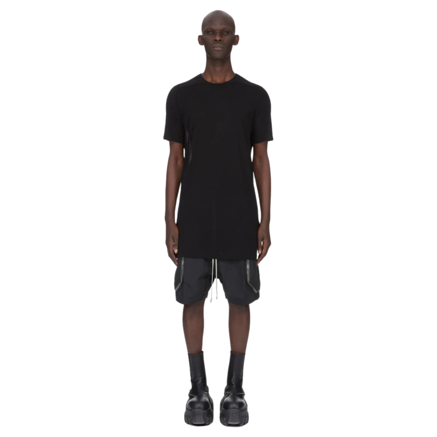 T-shirt long Level T RICK OWENS SS26 Temple viscose soie noir