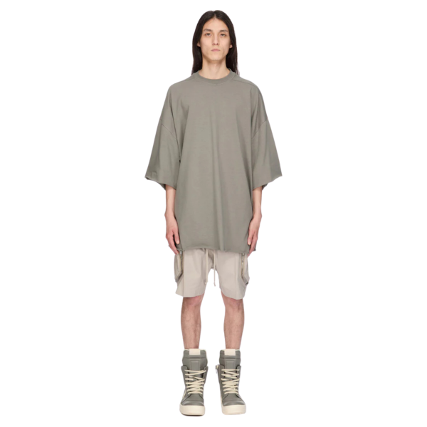 Short Cargo RICK OWENS Heizer Bela SS26 Temple coton beige multi poches zippées