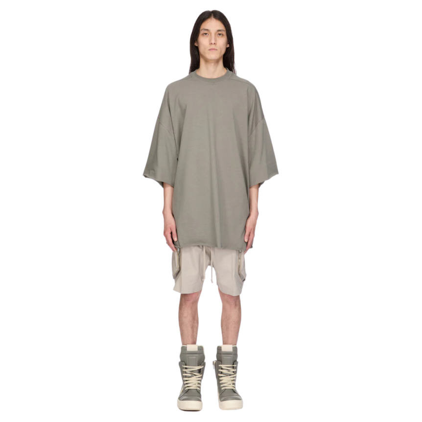 Short Cargo RICK OWENS Heizer Bela SS26 Temple coton beige multi poches zippées