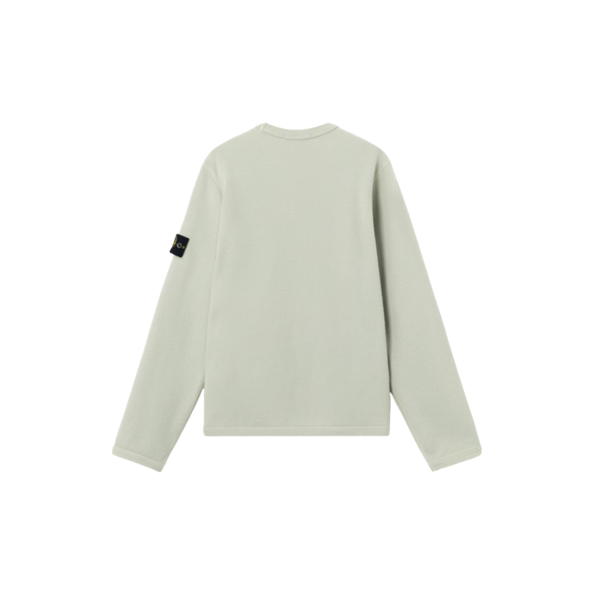 Sweat-shirt ras-du-cou STONE ISLAND regular coton vert sauge