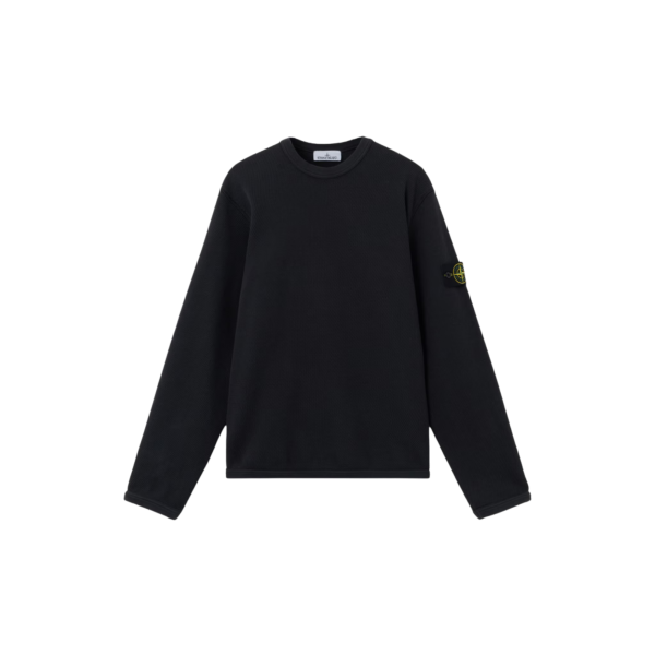 Sweat-shirt ras-du-cou STONE ISLAND regular coton noir