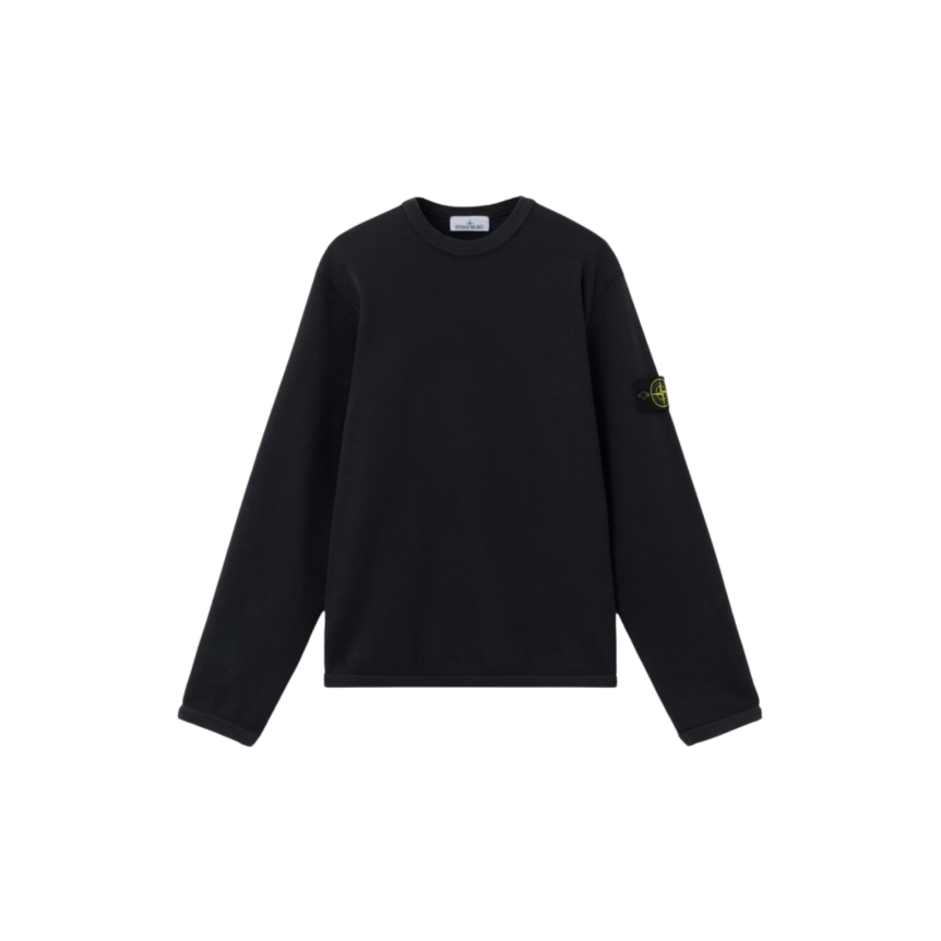 Sweat-shirt ras-du-cou STONE ISLAND regular coton noir