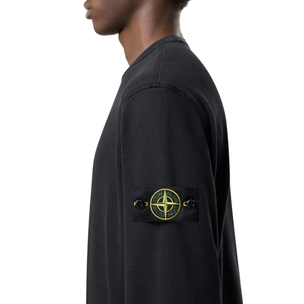 Sweat-shirt ras-du-cou STONE ISLAND regular coton noir
