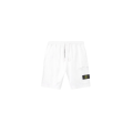 Short de jogging coupe regular à poche cargo coton blanc