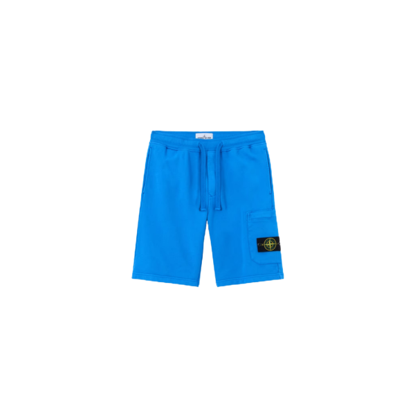 Short de jogging STONE ISLAND coupe regular à poche cargo coton bleu roi