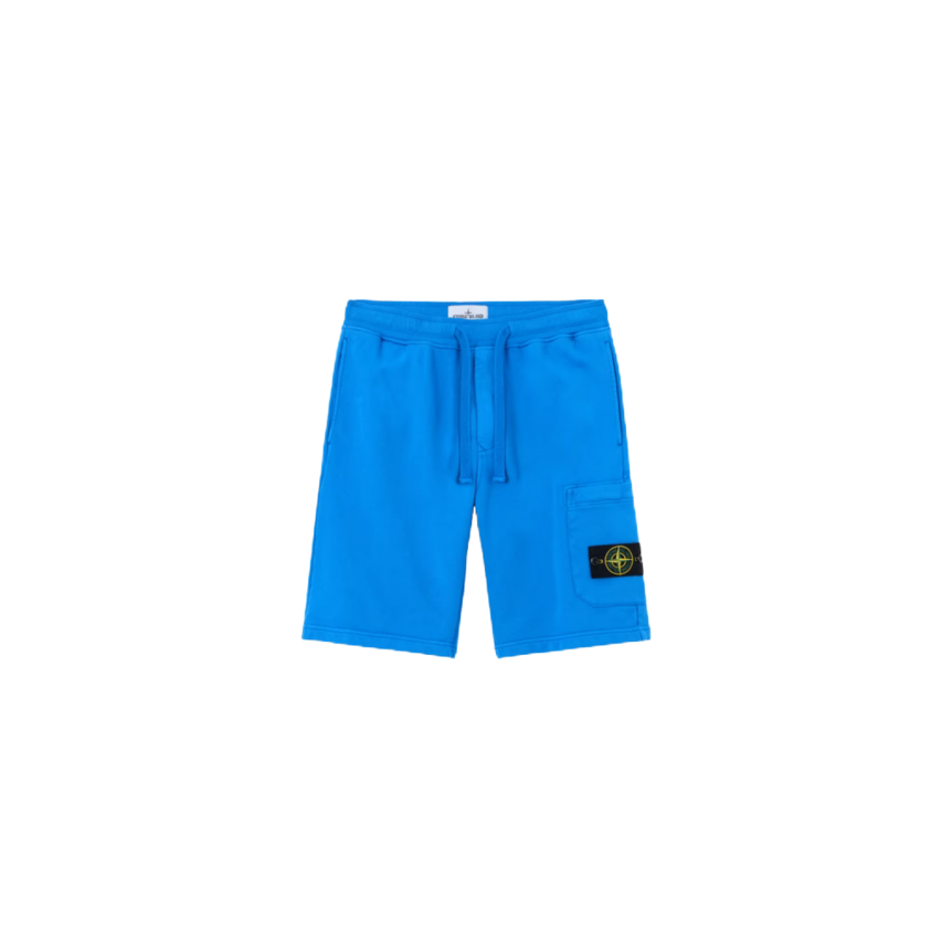 Short de jogging STONE ISLAND coupe regular à poche cargo coton bleu roi
