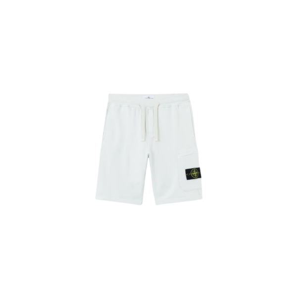 Short de jogging STONE ISLAND coupe regular à poche cargo coton bleu ciel