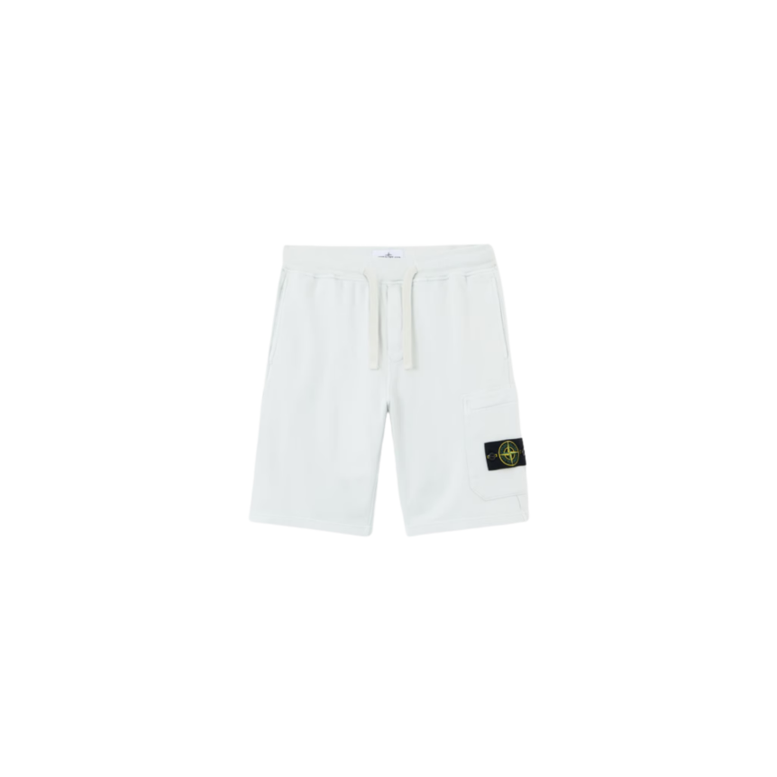 Short de jogging STONE ISLAND coupe regular à poche cargo coton bleu ciel