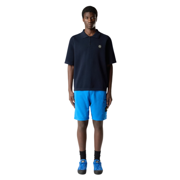 Short de jogging STONE ISLAND coupe regular à poche cargo coton bleu roi