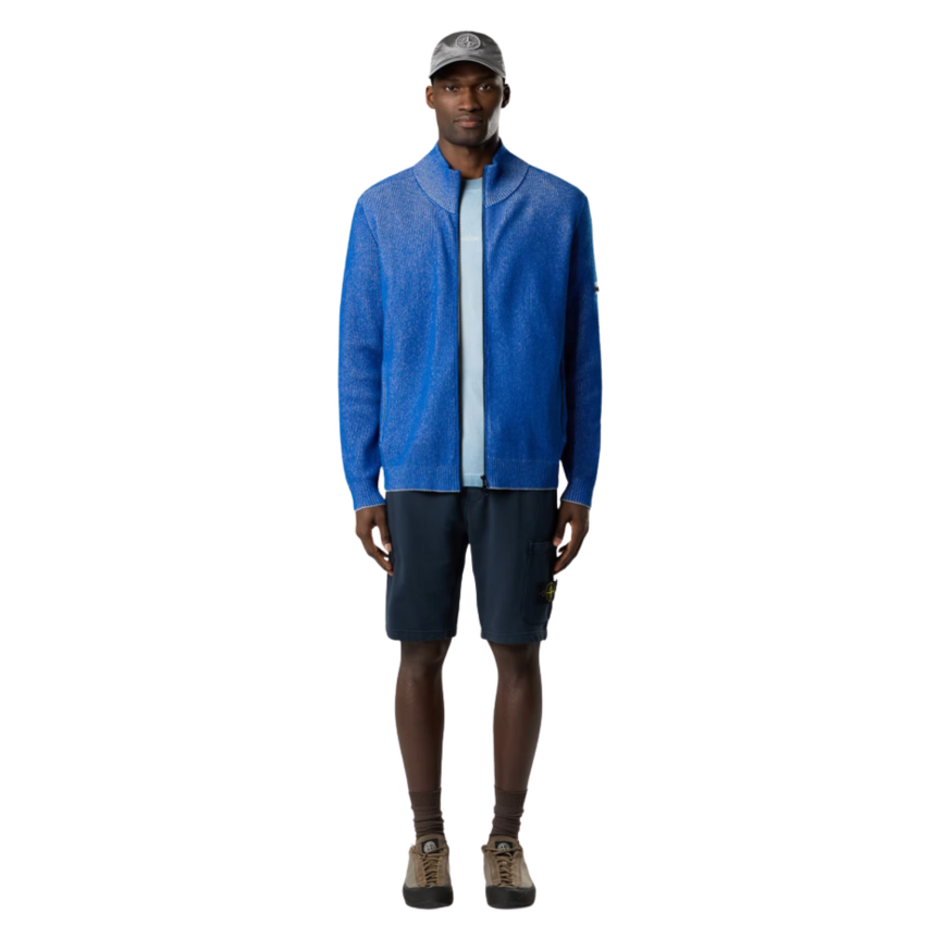 Short de jogging STONE ISLAND coupe regular à poche cargo coton bleu marine
