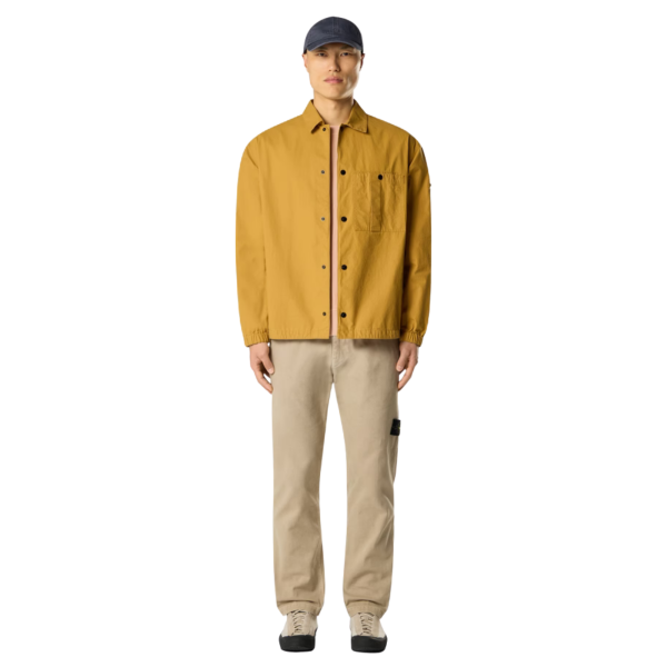 Pantalon charpentier STONE ISLAND coton panama bio beige