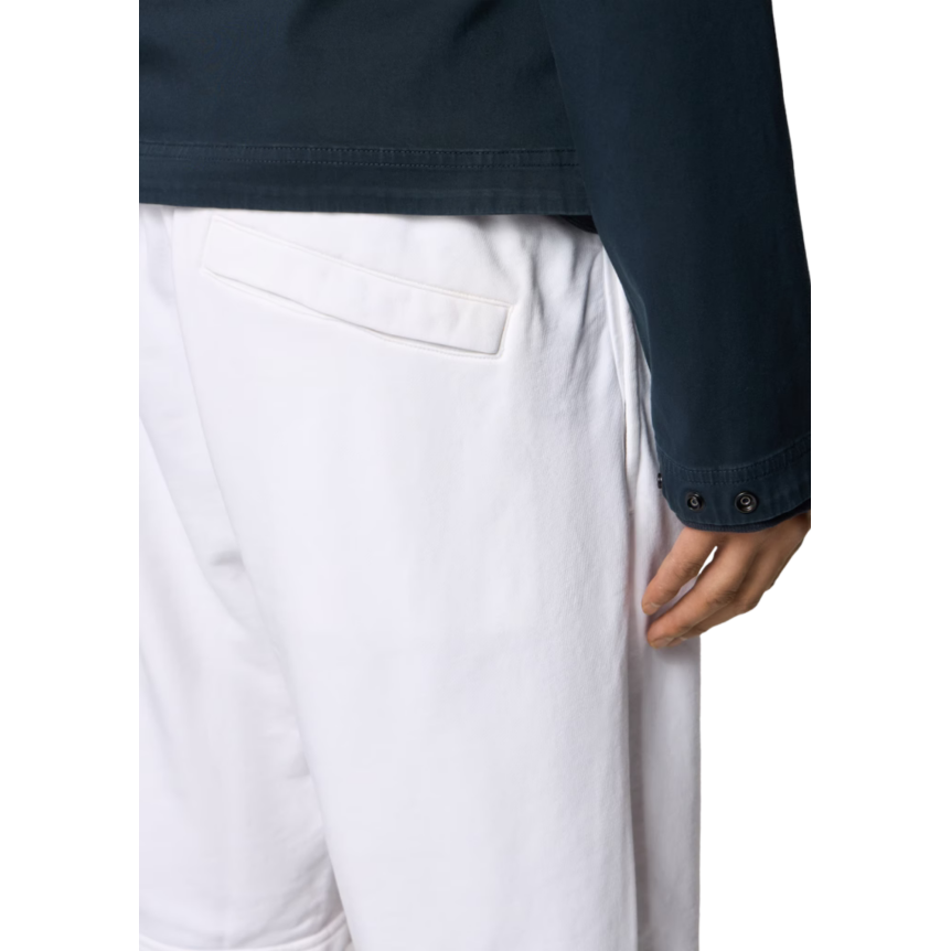 Short de jogging coupe regular à poche cargo coton blanc