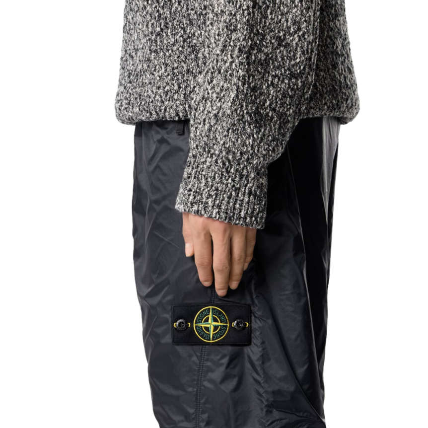 Pantalon technique STONE ISLAND coupe ample anti-déchirure nylon cordura bleu marine