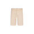 Bermuda George en gabardine stretch coton et lin beige