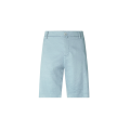 Bermuda George en gabardine stretch coton et lin bleu ciel