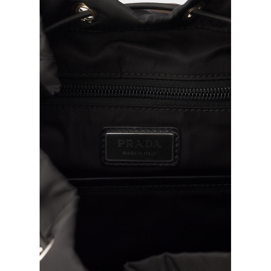 Sac à dos PRADA en Re nylon cuir marron noir